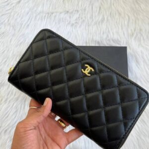 Chanel Zipper Long Wallet With Orignal Box Dust Bag