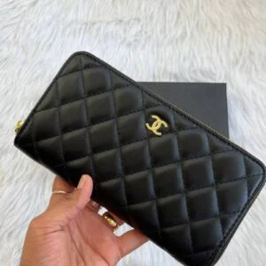 Chanel Zipper Long Wallet With Orignal Box Dust Bag