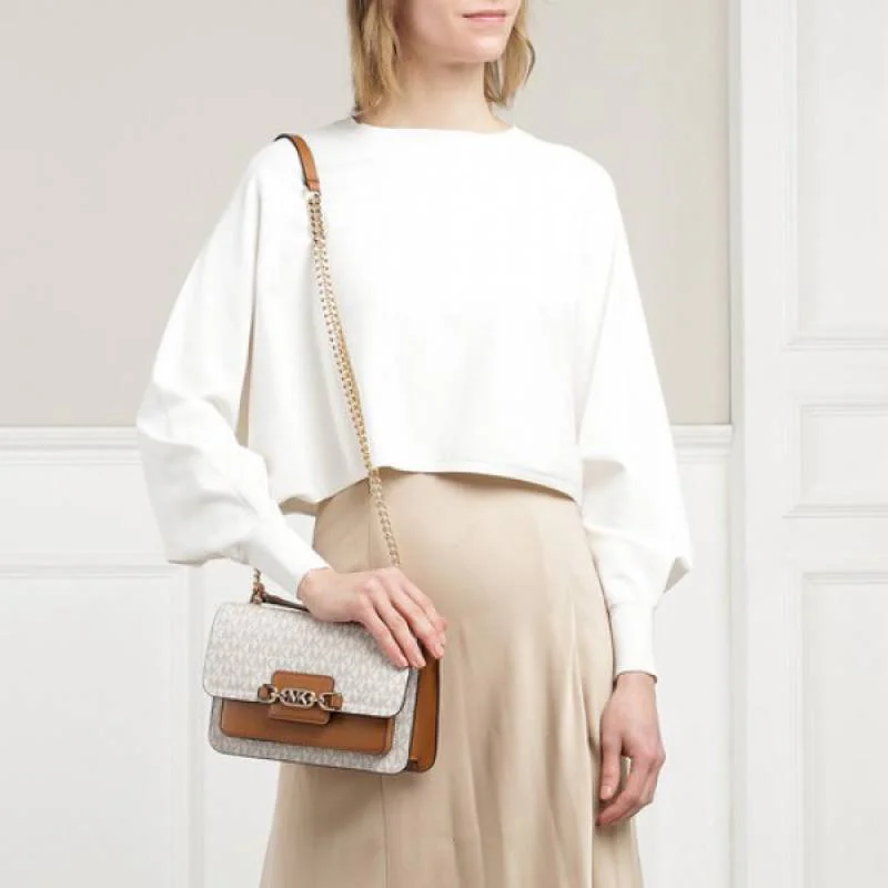 Michael Kors MK Heather Logo Shoulder Bag With Box & Dust Bag - Image 7