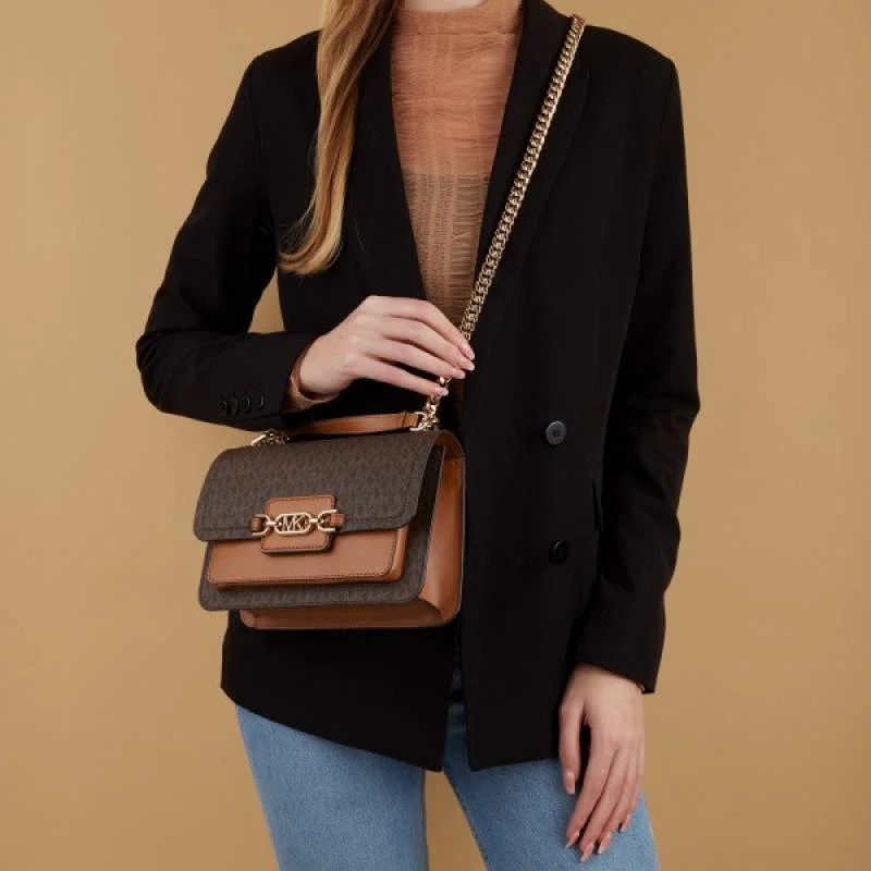 Michael Kors MK Heather Logo Shoulder Bag With Box & Dust Bag - Image 4