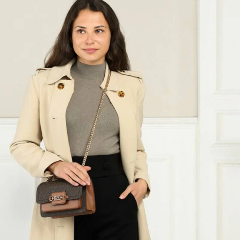 Michael Kors MK Heather Logo Shoulder Bag With Box & Dust Bag - Image 3