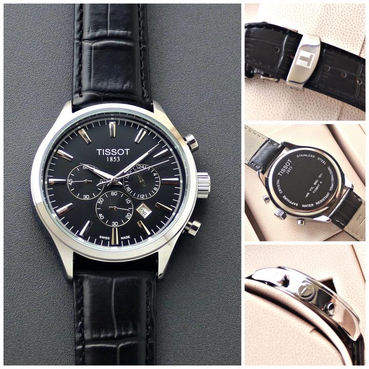 1853 Chronograph Leather Strap Watch 42mm - Image 2