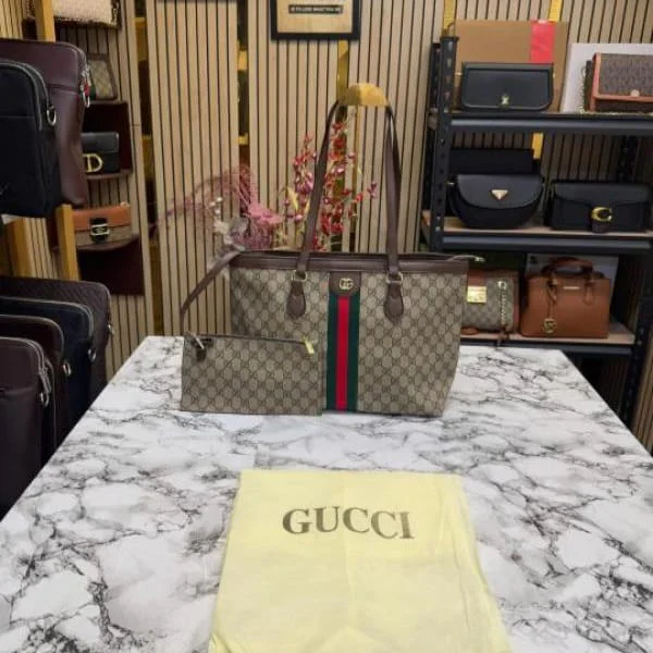 GUCC_I GG SUPREME (BROWN) + WALLET+DUSTBAG - Image 2