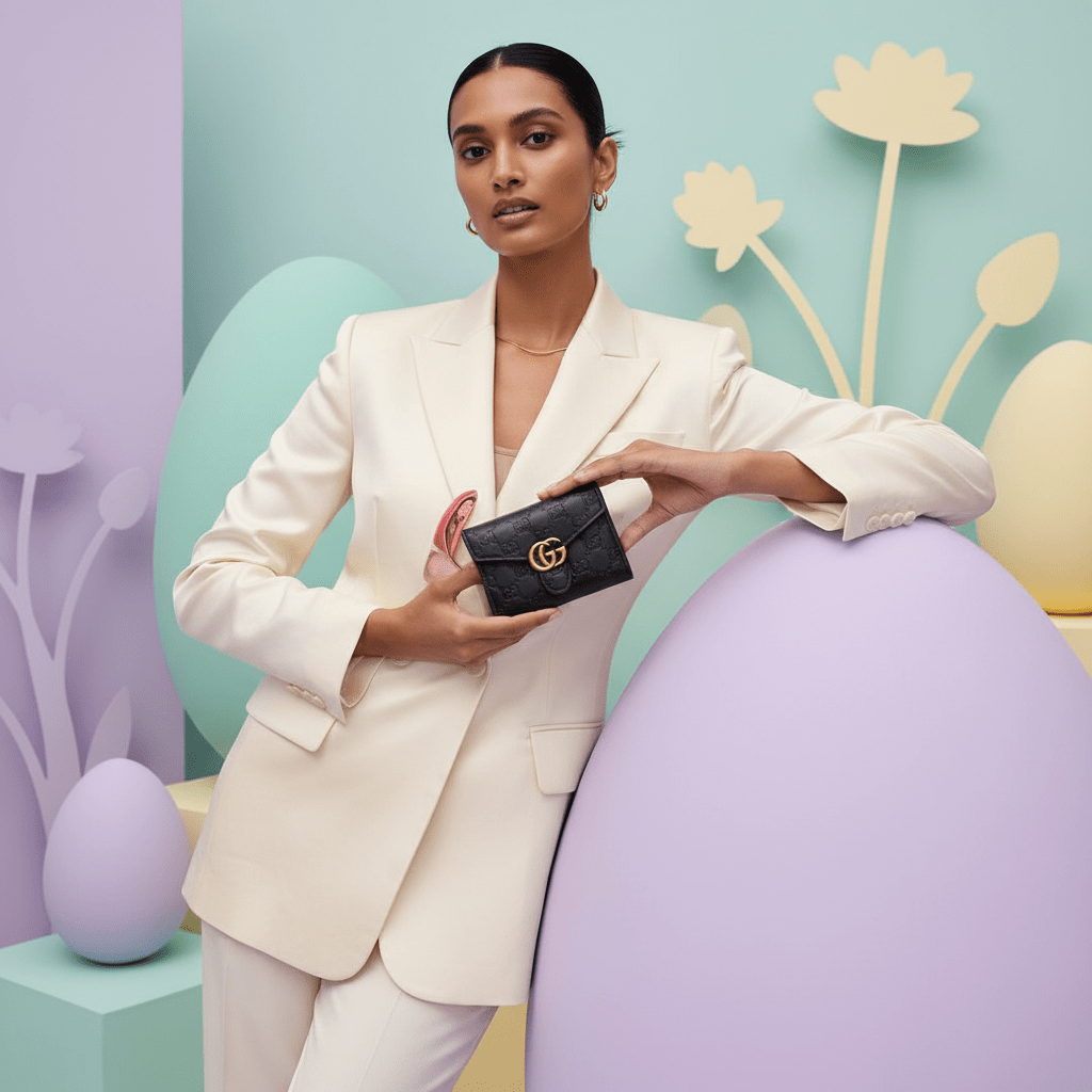 Gucc_i GG Marmont Black Leather Small Card Wallet - Image 2